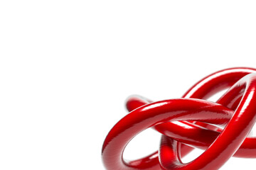 Naklejka premium 3D Rendering of Red Twisted Artery