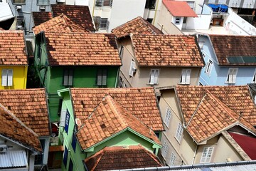 The roofs of the houses. Brazil