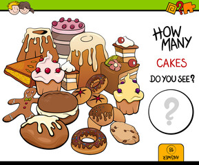 counting cakes educational activity