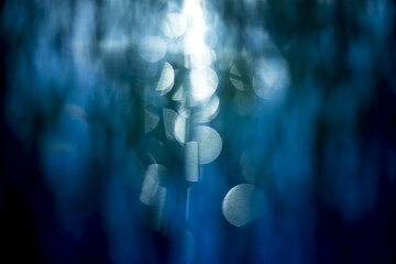 abstract blurred defocus circular bokeh lights background
