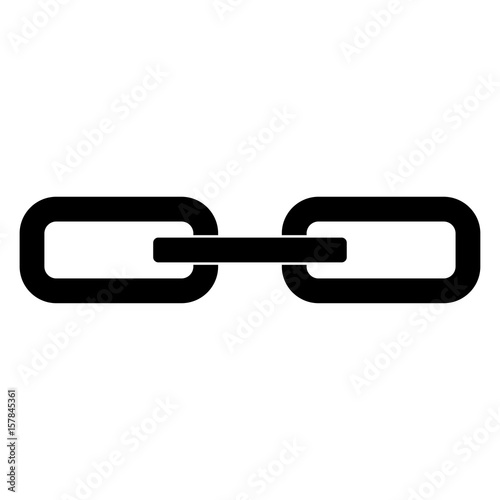 "Chain link the black color icon ." Stock image and royalty-free vector