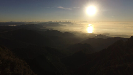 Aerial View of Mountains in Paraty, Rio de Janeiro, Brazil