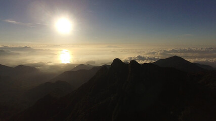 Aerial View of Mountains in Paraty, Rio de Janeiro, Brazil