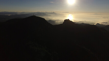 Aerial View of Mountains in Paraty, Rio de Janeiro, Brazil