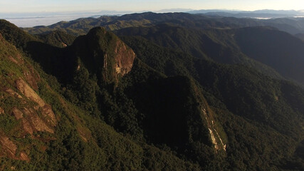 Aerial View of Mountains in Paraty, Rio de Janeiro, Brazil