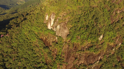 Aerial View of Mountains Landscape, Brazil