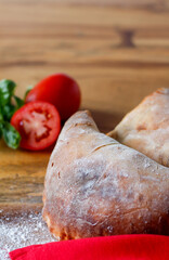 Calzone close up 