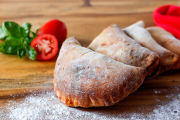 Calzone close up 