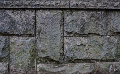 Old gray stone blocks