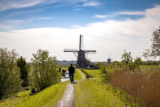 Holland Kinderdijk Hiking Trails Landscape scenery
