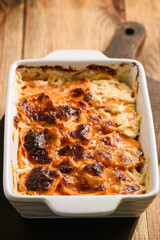 Vegetarian food - sweet potato casserole.