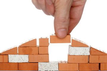 Obraz premium mit Baustein fertigstellen