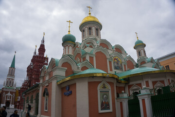 Fototapeta na wymiar Kirche am roten Platz in Moskau