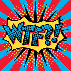 Pop Art WTF?! Text Design