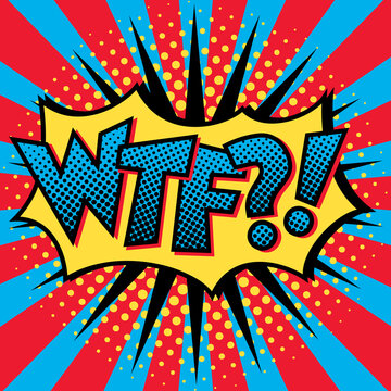 Pop Art WTF?! Text Design
