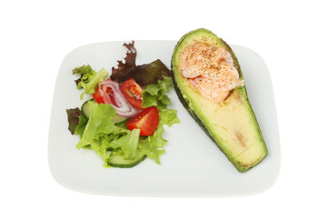 Avocado pear and prawns