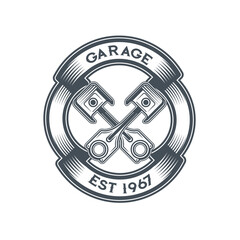 vintage motorcycle label