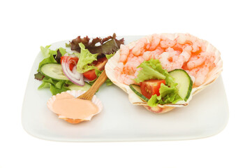 Prawn salad snack