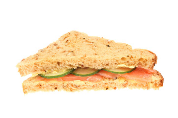 Smoked salmon samdwich