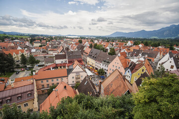 Fototapeta na wymiar Top view of Fussen Bavaria southern Germany Europe