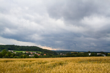 Obraz premium Blick auf Güntersberge im Harz