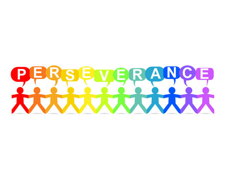Perseverance Paper People Speech Rainbow