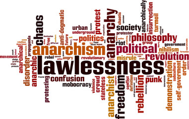 Lawlessness word cloud