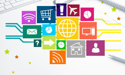 Interface design for mobile and web application