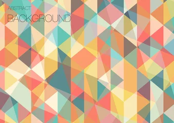 Selbstklebende Fototapeten Flat triangle geometric wallpaper © igor_shmel