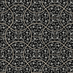 Gray Paving Slabs with Scuffed in the Streamlined Form. Seamless Tileable Texture.