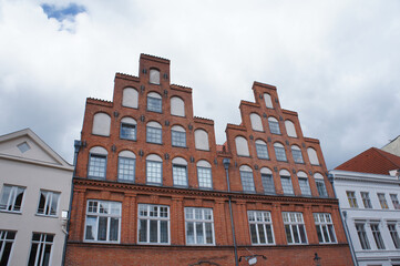 Fototapeta premium Old brick houses in Lubeck, Germany