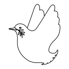 Dove the bird of peace icon vector illustration  graphic  design