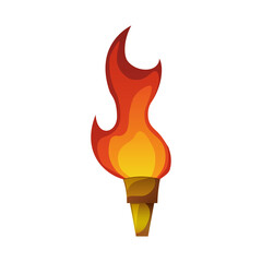 Fire burn flamme icon vector illustration graphic design