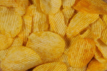 Potato chips background