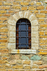 Fototapeta na wymiar Window of the old fortress.
