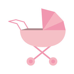 Fototapeta na wymiar baby stroller icon image vector illustration design 