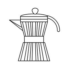 Coffee kettle isolated icon vector illustration graphic design