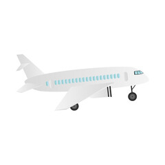 commercial airplane sideview icon image vector illustration design 