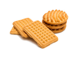 Butter biscuits isolated