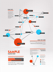 Futuristic infographic. Information aesthetic design. Complex data threads graphic visualization. Abstract data graph.