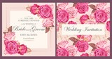 Vintage wedding invitation