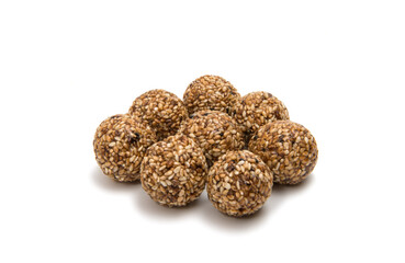 Roasted thala balls isolated