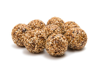 Roasted thala balls isolated
