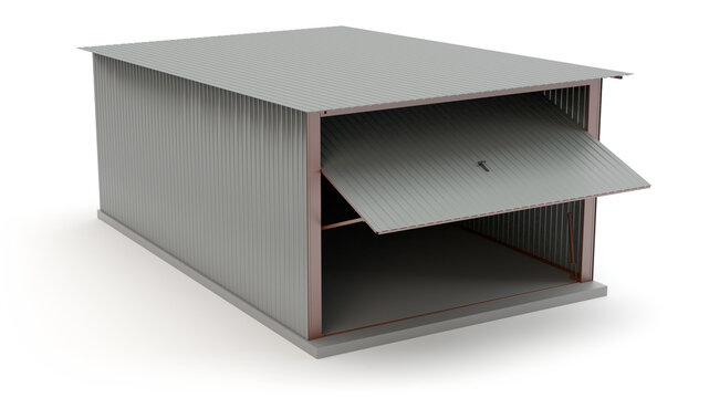 Metal Garage - gray color