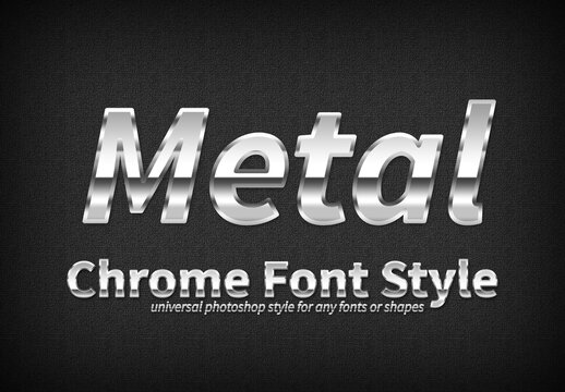 Chrome Text Style Set 2