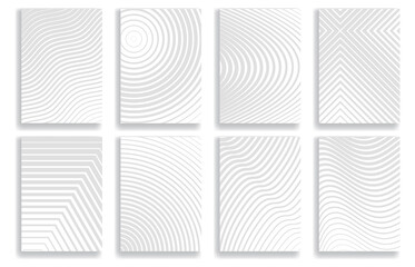 Set of covers. Halftone geometric design