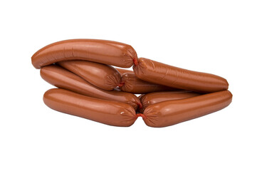 sausages on a white background