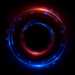 Abstract background. luminous swirling. Elegant glowing circle. .Sparking particle. Space tunnel. Glossy jellyfish. Colorful ellipse. Glint sphere