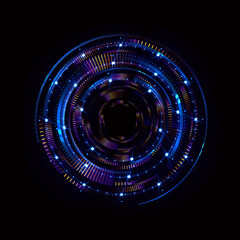 Abstract background. luminous swirling. Elegant glowing circle. .Sparking particle. Space tunnel. Glossy jellyfish. Colorful ellipse. Glint sphere