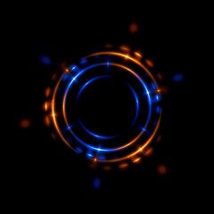 Abstract background. luminous swirling. Elegant glowing circle. .Sparking particle. Space tunnel. Glossy jellyfish. Colorful ellipse. Glint sphere